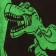 Tenle Ethel Tyranosaurus, 50x90 cm, 100% cotton, 420 g/m2