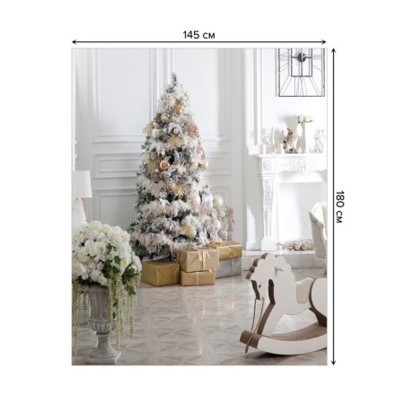 The tablecloth “Atmosphere of Christmas”, rectangular, oxford, size 145x180 cm-1