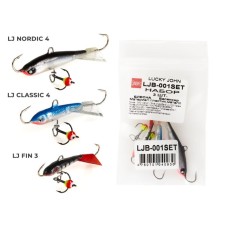 Balancir Lucky John set 1 MIX for shallow fishing, 3 pcs.