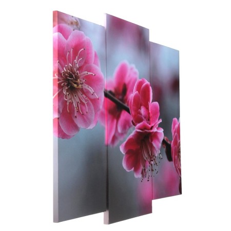 Modular picture "Sakura flowers" (2-25x52; 1-30x60) 60x80 cm-1