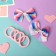 Hair set "Marta" (4 elastic bands, 2 clamps) gradient