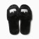 Women's slippers with open nose size 40-41, black color