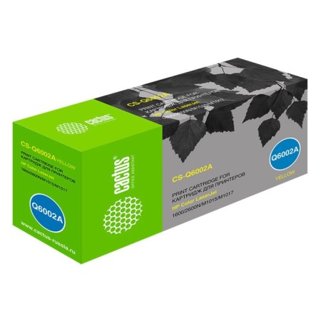 CACTUS CSTus CS-Q6002A Q6002A, for HP CLJ 1600/2600N/M1015/M1017, 2000 pages, yellow color-1