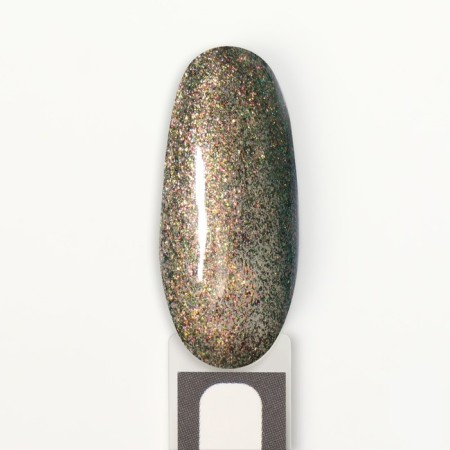 Gel nail polish, “Chameleon”, 3 phase, 8ml, LED/UV, Dark green/peach (02) color-7