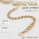 A chain for a bag, with carbines, d = 8 mm, 60 cm, gold color