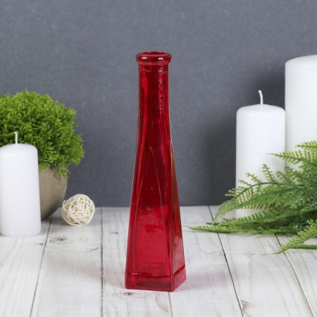 Transparent Strelka Vase 20x4.3x4.3 cm 0.1 l, mix-4