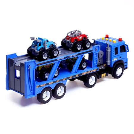 Truck Inertial "Avtovos", with 4 jeeps, lighting effects-2
