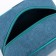 Cosmetic bag with zipper, turquoise color