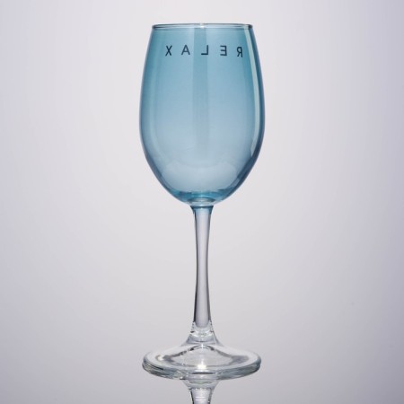 A glass for the wine "Relax", 360 ml, blue-3
