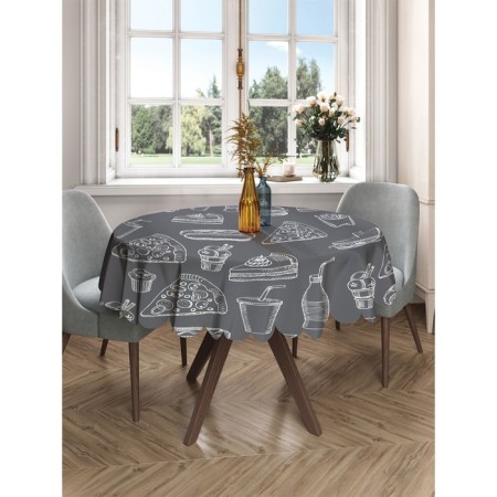 The tablecloth "Fast-food", round, Saten, d = 150 cm-2