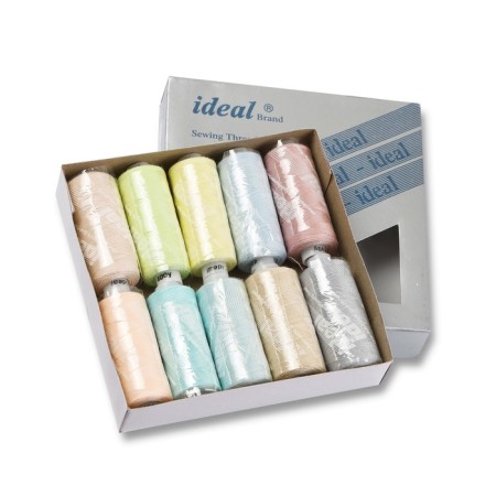 A set of household threads IDEAL 40/2, length 366 m, assortment color, 10 pcs, 2 units-1