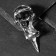 Ring "Claw" tiger, color black silver, 20 size