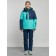 Ski costume female winter, size 50, turquoise color