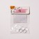 Coboson glass, circle of 12 mm (set 5 pcs.), The color is transparent