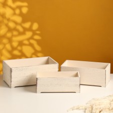 A set of wooden drawers 