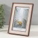 Photo frame plastic 10x15 cm "Abstraction of lines on white" coffee 1.5x13.5x18.5 cm