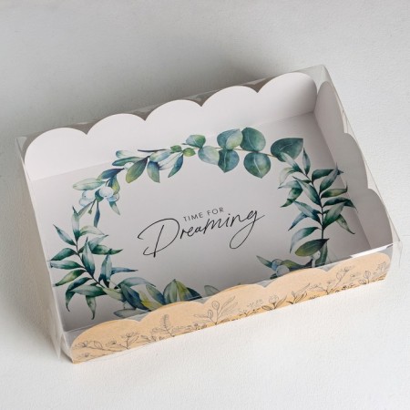 Bearbox, confectionery packaging with PVC lid, “craft”, 20 x 30 x 8 cm