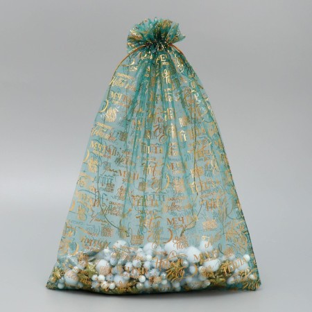 Bag Gift Organza "Dream", 30 x 40 cm +/- 1.5 cm, New Year-1
