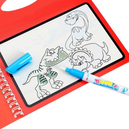 A book for drawing with water "Dino", with a marker-2