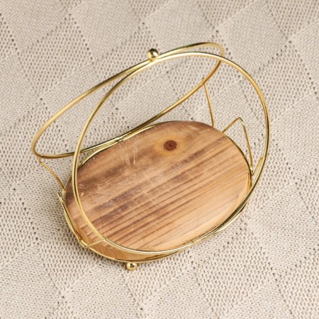 Cashpot stand "Astrid" oval 13x10x13cm-1