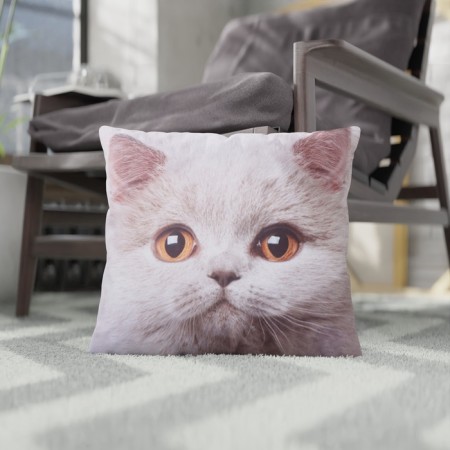 Decorative pillow "Gray cat"