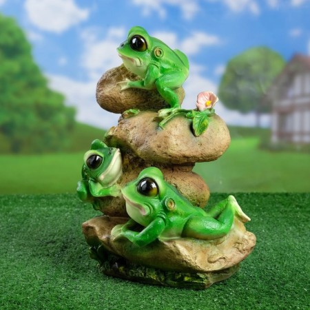 Garden figure "Frogs on the stones" 26x19x36cm-1