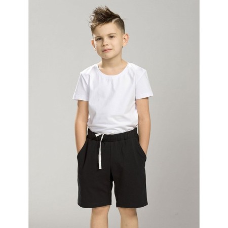 Shorts for the boy Pelican, height 116 cm, black color-1
