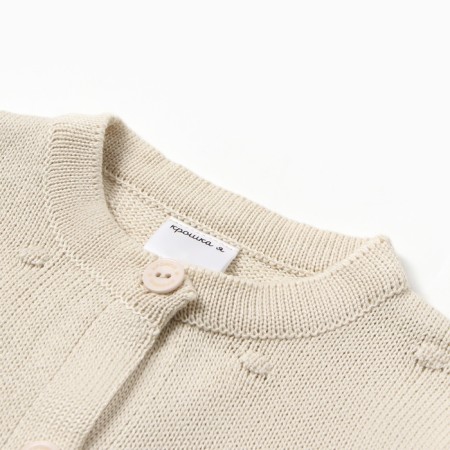Cardigan Knitted baby I, r.80-86, beige-1