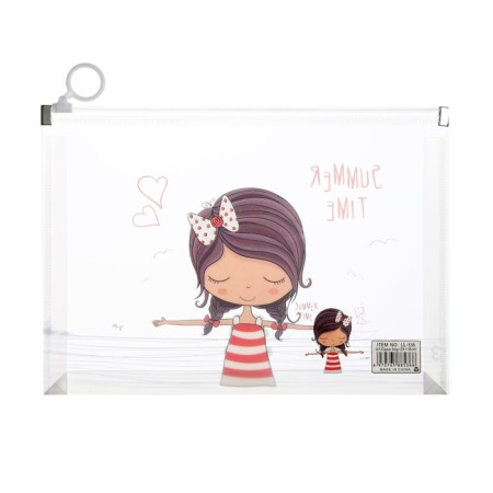 Lightning folder-convert format A5, 180MKR, with a pattern "Little Girl", mix-8