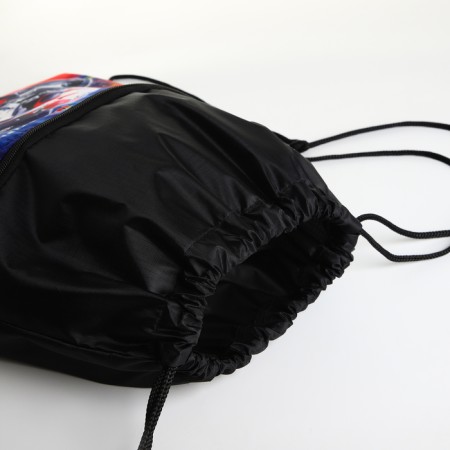 Bag for shoes on the lace, black color-2