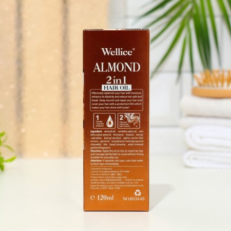 Professional hair oil with almonds 2 in 1, 120 ml-2