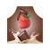 Apron kitchen with a photo print "Chocolate with strawberries", adjustable, size OS