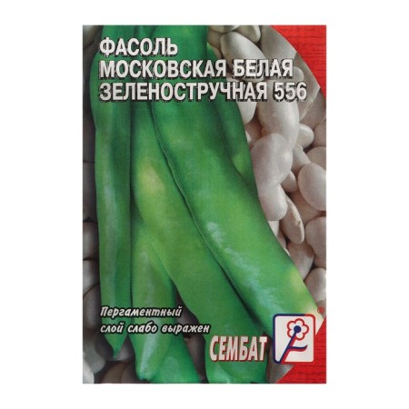Seeds of beans "Moscow White Zelenostrichny 556", 2 g