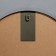 Wall mirror in a round case made of metal, d = 50, black