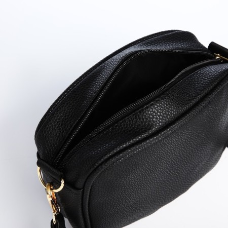 Women's bag of artificial leather "Black", 19x14x6 cm.-6