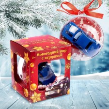 New Year's ball with a toy 