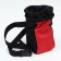 Training handbag for treats with a belt for mounting on a belt, red