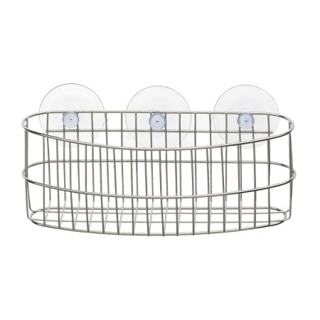 Basket on 3 suckers Axentia oval chrome-plated, 23.5x8, height 9 cm