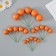 Decor for creativity "Balls Orange" d = 2; 3; 3.5 and 4 cm set 20 pcs