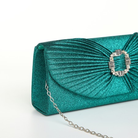 Female bag on a magnet, green color-4