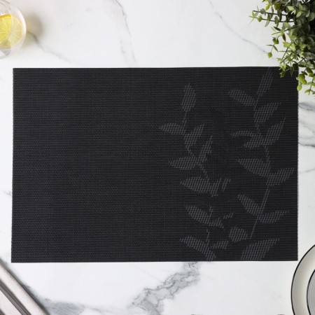 Serving napkin on the table "Rostock", 45 × 30 cm, black color-2