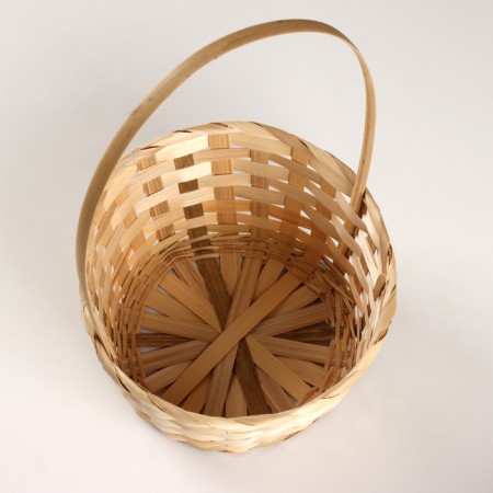 A set of baskets of 3 pcs, d21x10xh36cm, natural, bamboo-5