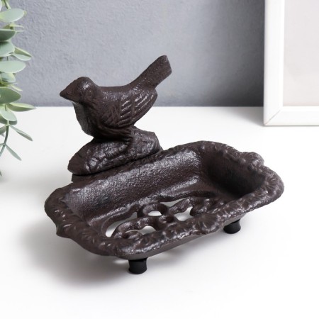 Souvenir Cast iron soap "bird" 9x11x15 cm