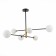 Ceiling EVOLUCE lamp. Sle220103-06. Arcola. 6x5 watts, G9, 4000k, 98x98x58 cm, black color, bronze