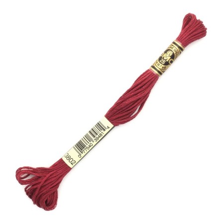 The threads of the DMC 117 (3802), 12 pcs. packaged