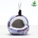 Rodent house, "heart" purple fleece