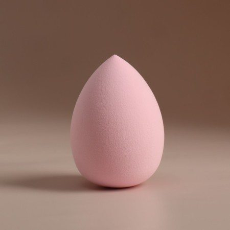 Makeup sponge "drop", 6 × 4 cm, increases when getting wet, the color is pink-5