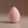 Makeup sponge "drop", 6 × 4 cm, increases when getting wet, the color is pink