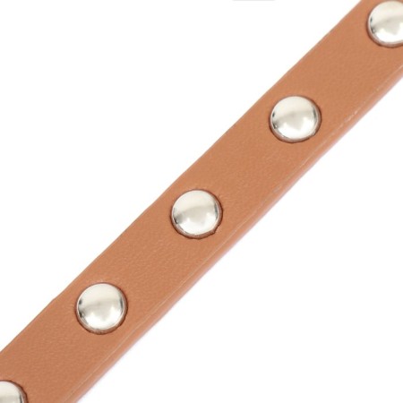Clopanese collar made of artificial leather, 30.5 x 1 cm, mix of flowers-5