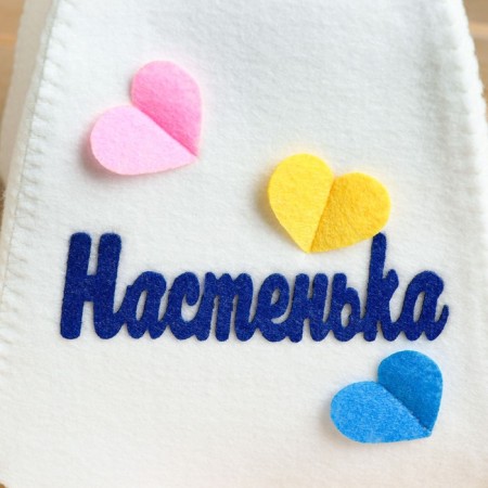Bath cap with an application "Nastenka"-1